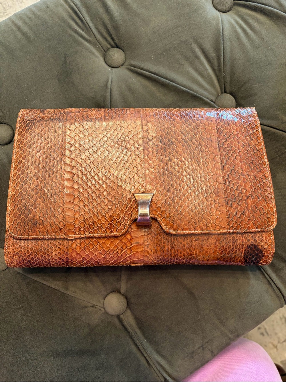 VINTAGE GENUINE PYTHON PURSE